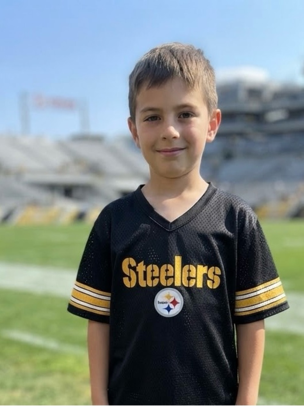 NFL Kids Steelers Football Jersey Black & Yellow